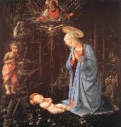 LIPPI, Fra Filippo Madonna in the Forest oil on canvas